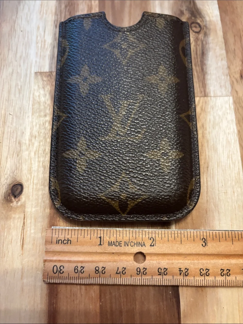 Louis Vuitton Monogram Canvas Phone Sleeve 3G with bags, tags, box!